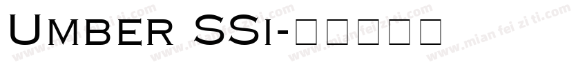 Umber SSi字体转换